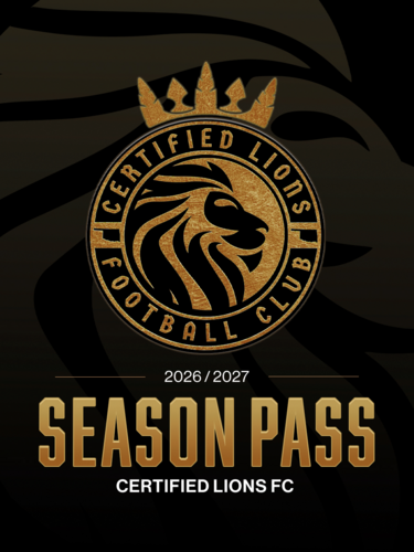Certified Lions 2026-2027 Season Tickets poster