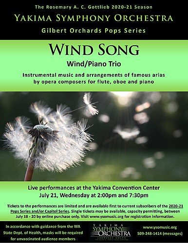 Yakima Symphony Orchestra: Wind Song poster