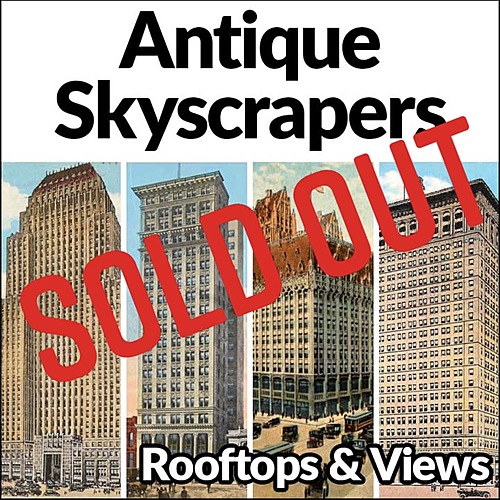 Antique Skyscrapers:  Rooftops and Views poster