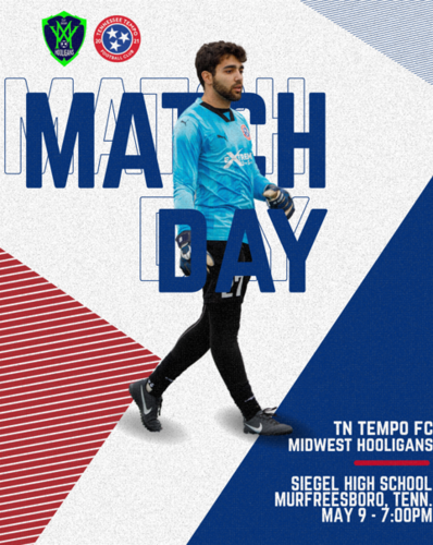 TN Tempo FC vs. Midwest Hooligans poster
