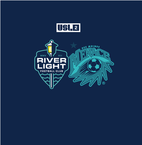River Light FC vs Des Moines Menace poster