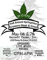 Springtime Grower's Meet and Greet poster