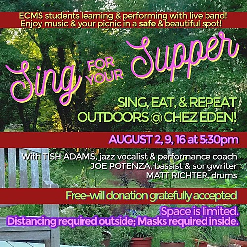 Sing For Your Supper at Chez Eden! poster