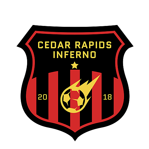 Cedar Rapids Inferno vs. DeKalb United FC poster