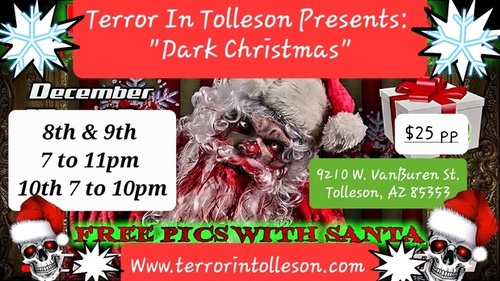Terror in Tolleson presents DARK Christmas poster