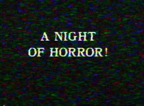 Spooky/horror movie night poster