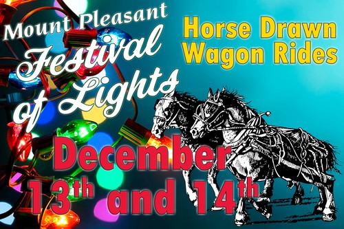 Horse Wagon Rides at the Festival of Lights poster