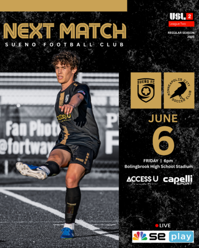 USL League Two: Sueno FC vs Minneapolis City SC poster