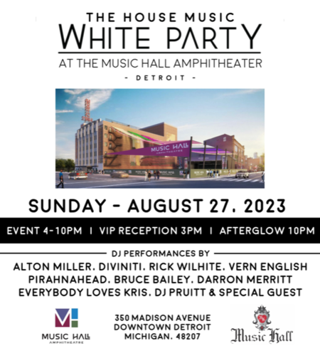 2023 HOUSE MUSIC WHITE PARTY poster