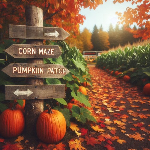 Dark Harvest Productions Family Friendly Event Pumpkin Patch/Corn Maze/Barrel Ride 2024 poster