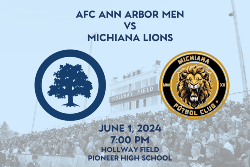AFC Ann Arbor Men vs Michiana Lions poster