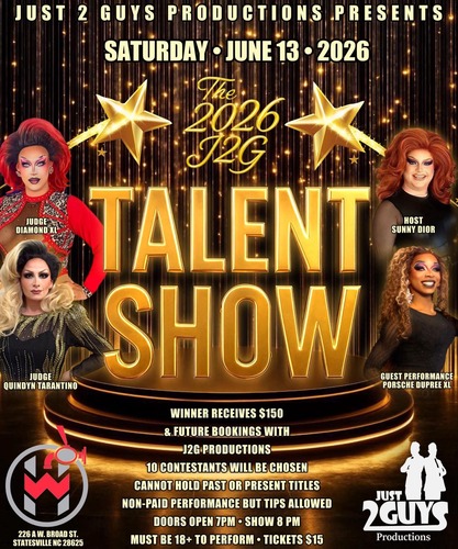 J2G Watering Hole Talent Show poster