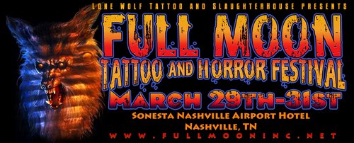 Nashville Full Moon Tattoo and Horror Festival poster