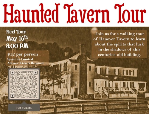 Haunted Hanover Tavern Tours May poster