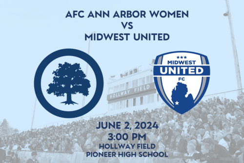 AFC Ann Arbor Women vs Midwest United poster