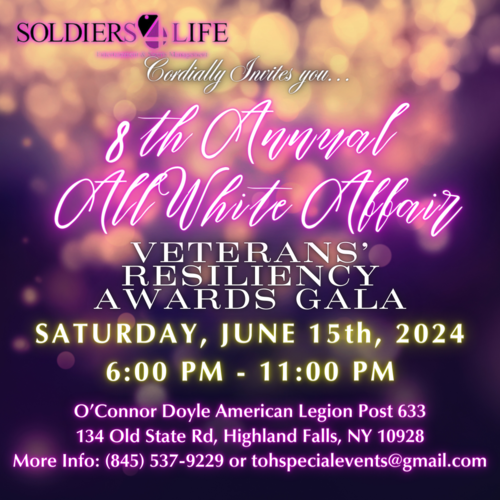 S4L's 8th Annual All White Affair & Veterans Resiliency Awards Gala: A Night of Celebration and Honor! poster