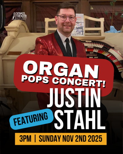 Organ Pops Concert Featuring Justin Stahl  poster