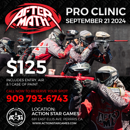 ASG Aftermath Pro Paintball Clinic poster