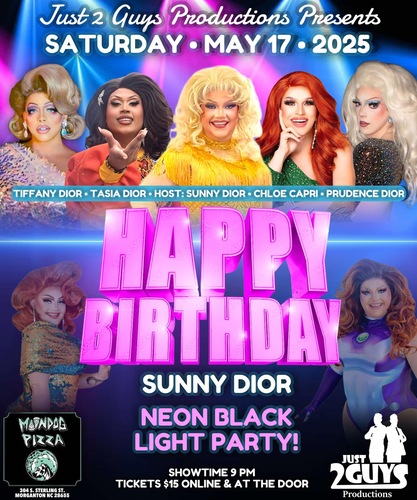 Sunny Diors Birthday Drag Show! poster
