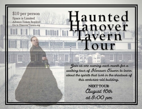 Haunted Hanover Tavern Tours August poster