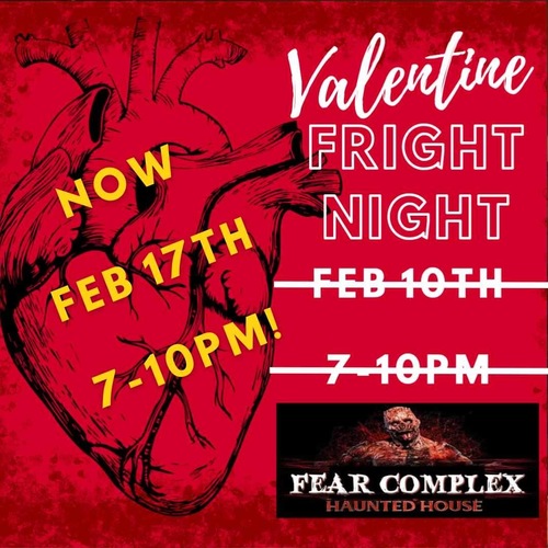 Valentine Event @ Fear Complex Haunted House poster