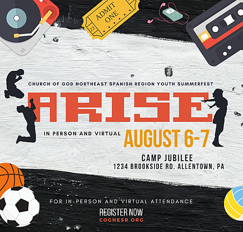 Church of God NESR Youth Summerfest: ARISE poster