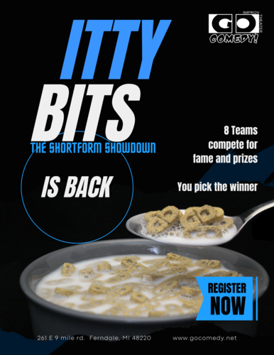 Itty Bits | An Improv Team Competition   poster