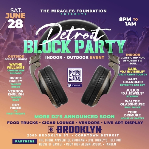 Detroit Block Party '25 - Supporting: The Miracles Foundation and community partners