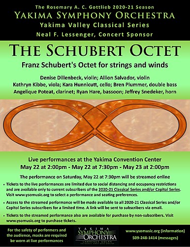 Yakima Symphony Orchestra: The Schubert Octet poster