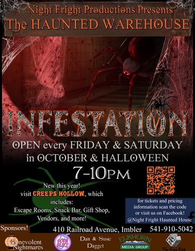 INFESTATION - THE HAUNTED WAREHOUSE poster