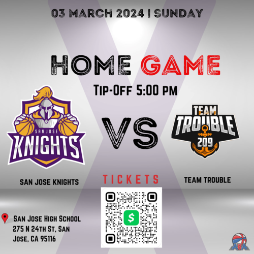 San Jose Knights VS Team Trouble poster