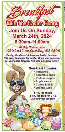 Breakfast with the Easter Bunny poster