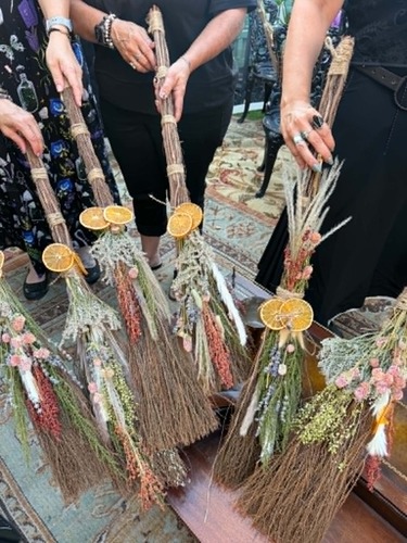Back by Popular Demand.....Broomstick Decorating Workshop! 4 Time Slots To Choose from!  9:30am, 12pm, 5pm & 7:30 poster