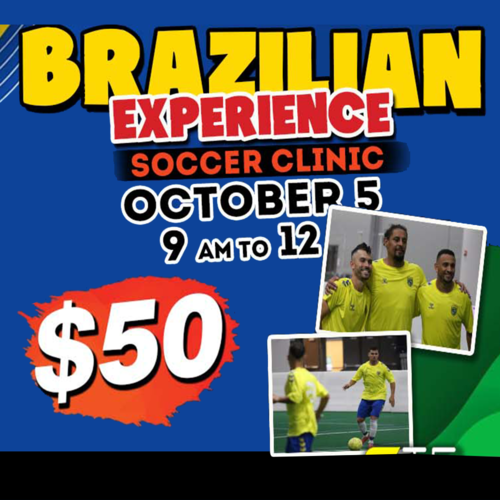 BRAZILLIAN XPERIENCE " SOCCER CLINIC " poster