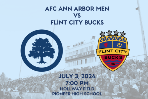 AFC Ann Arbor Men vs Flint City Bucks poster