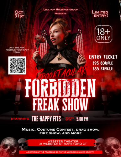 Forbidden Freakshow: All Hallows Eve Cabaret poster
