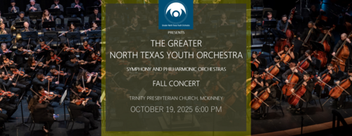 GNTYO Symphony and Philharmonic Fall Concert: poster