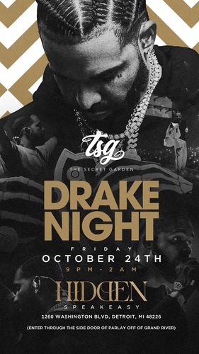 The Secret Garden Presents ......... DRAKE NIGHT poster