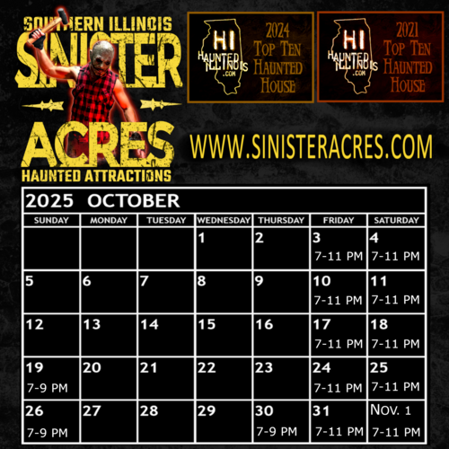 2025 Sinister Acres poster