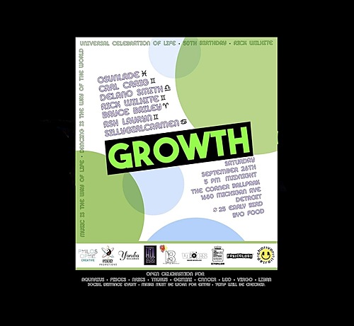 GROWTH "Universal Celebration of Life" poster
