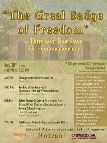 The Great Badge of Freedom: Hanover Resolves 250th Commemoration poster