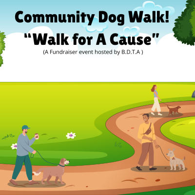 Community Dog Walk: Walk for a Cause poster