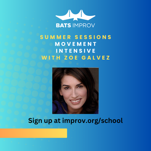 In-Person: Out of your Head and into your Body: Movement for Improvisers with Zoe Galvez - 08/23/25 poster