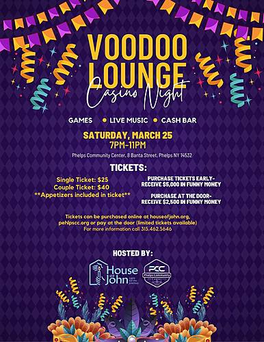 Voodoo Lounge Casino Night poster