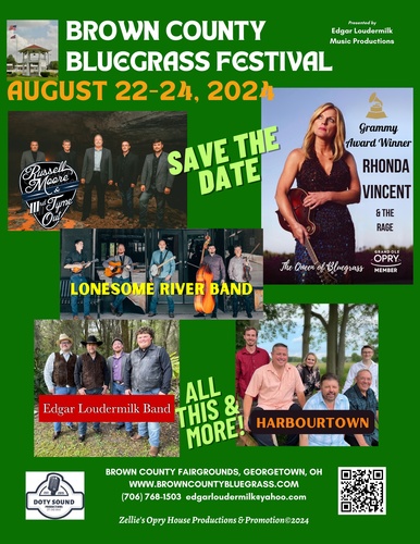 Brown County Bluegrass Festival, Georgetown, Ohio poster