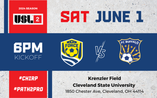 Cleveland Force SC vs FC Buffalo (USL League 2 6/1/24)  poster