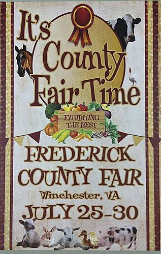 2022 Frederick County Fair poster