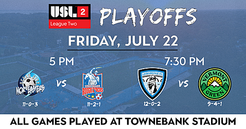 USL League Two Playoffs 1st Round: Lionsbridge FC vs Vermont Green (July 22) poster