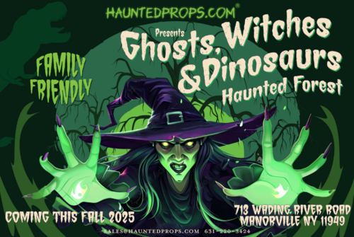 VENDOR REGISTRATION: GHOSTS, WITCHES & DINOSAURS HAUNTED FOREST poster