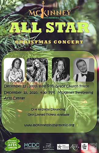 All Star Christmas Concert poster